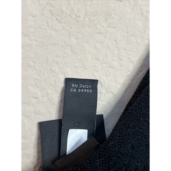 Eileen Fisher Black Sequin Silk Blend Surplice Neck Cami Tank Top Size M - Picture 9 of 10